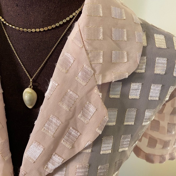 Vintage Button Up Blouse | Sheer Blouse - Picture 6 of 8